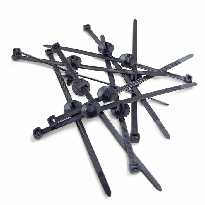 10x VW Skoda Seat Audi Fastening ties, cable ties with slatted base N, 9,50