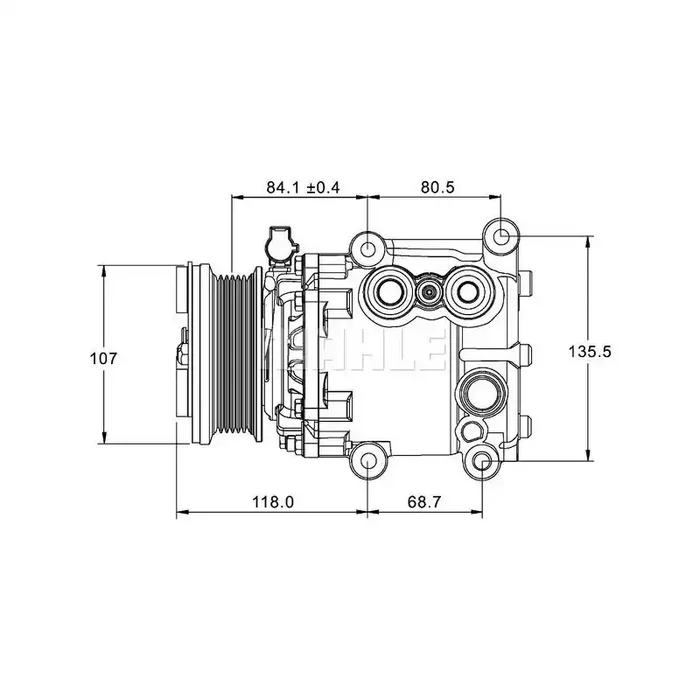 Ausverkauf Mahle New Klimakompressor passend für FORD Mondeo, Mondeo Estate/Wagon ACP-1336-000P