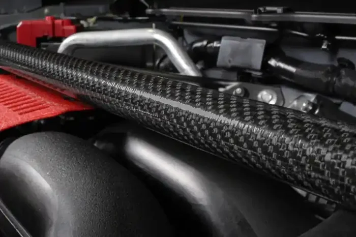 Perrin 2013+ BRZ/FR-S/86/GR86 Front Strut Brace – Carbon Fiber (Req. Removal of OEM Engine Cover) PSP-SUS-066CF