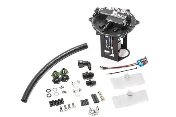 Radium Engineering EVO 7/8/9 Fuel Pump Hanger For Walbro F90000267/274/285 – Pumps Not Included 20-1342