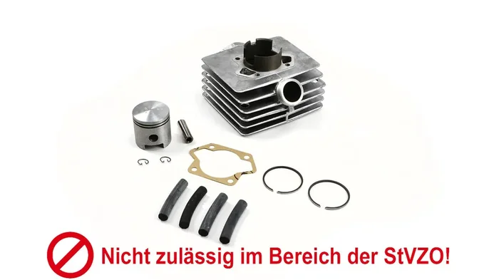 Zylinder + Kolben 80ccm (Almot) für Simson S51, SR50, KR51/2 Mega-Angebot